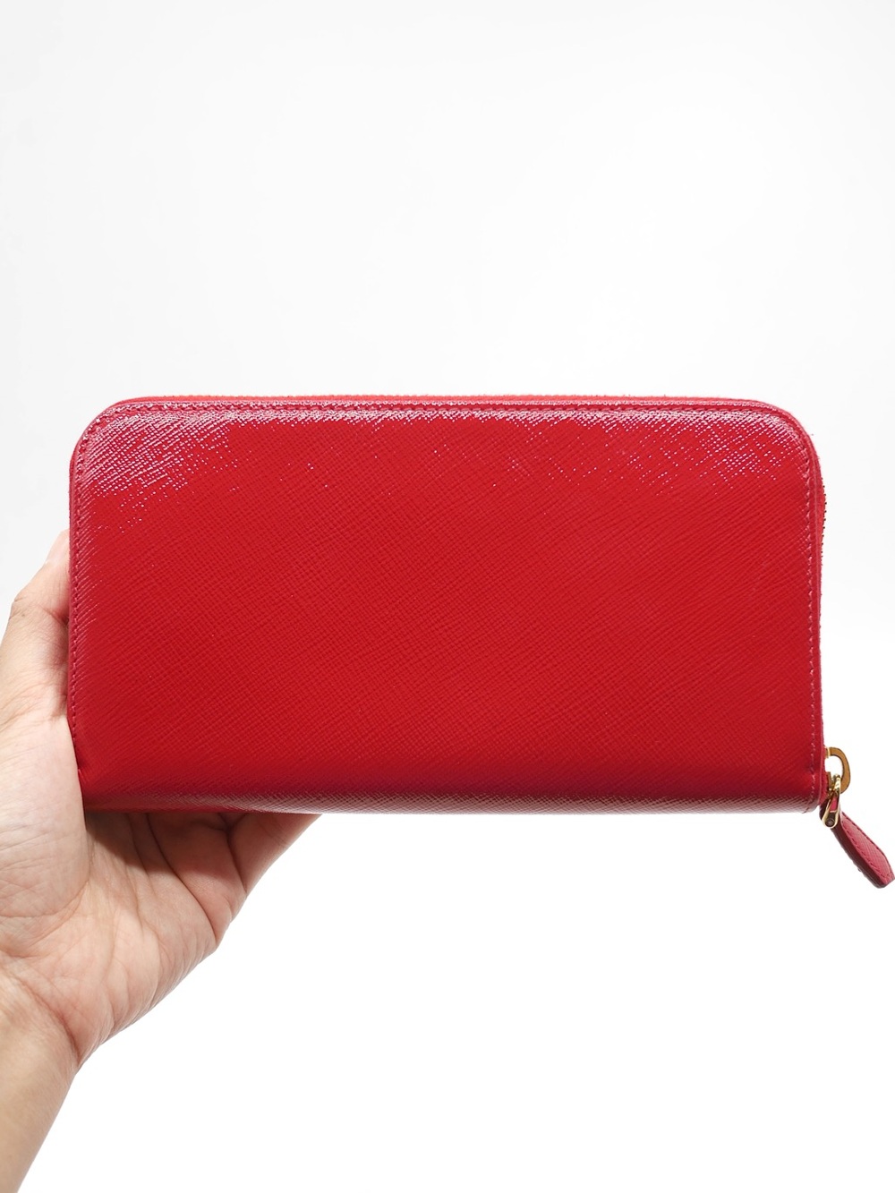 🍓PRADA Saffiano Red Wallet - Picture 3 of 13